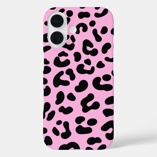 Pastell Pink Cheetah Print Case-Mate iPhone Hülle (Rückseite)