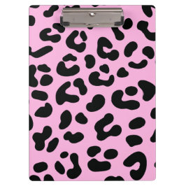 Pastell Pink Cheetah Print Klemmbrett