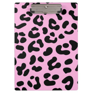 Pastell Pink Cheetah Print Klemmbrett