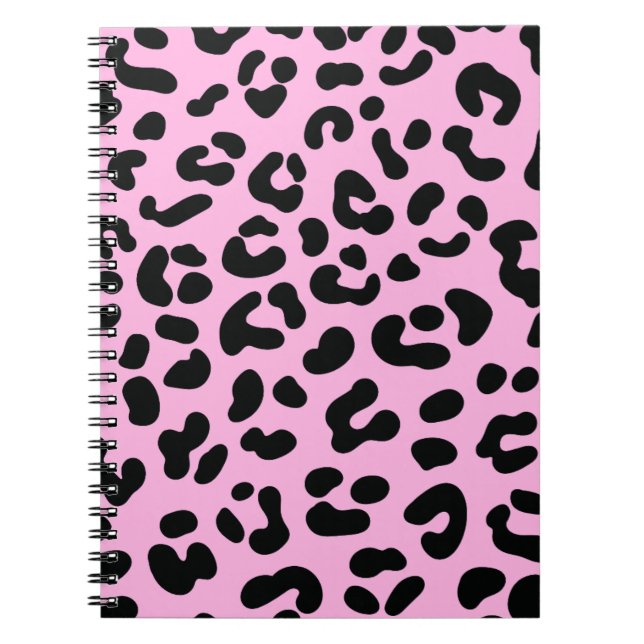 Pastell Pink Cheetah Print Notizblock (Vorderseite)