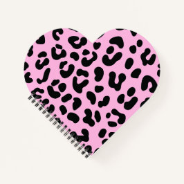 Pastell Pink Cheetah Print Notizbuch