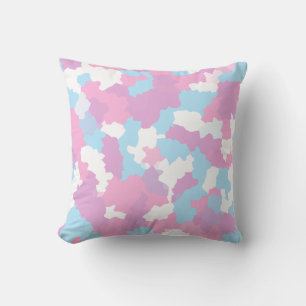 Pastell Pink Feminine Abstrakt Camouflage Muster Kissen