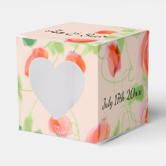 Pastell Pink Floral Geschenkschachtel