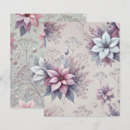 Pastell Pink & Lavender Poinsettia Scrapbook