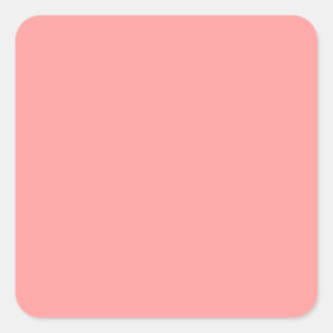Pastell Pink Lmon Quadratischer Aufkleber