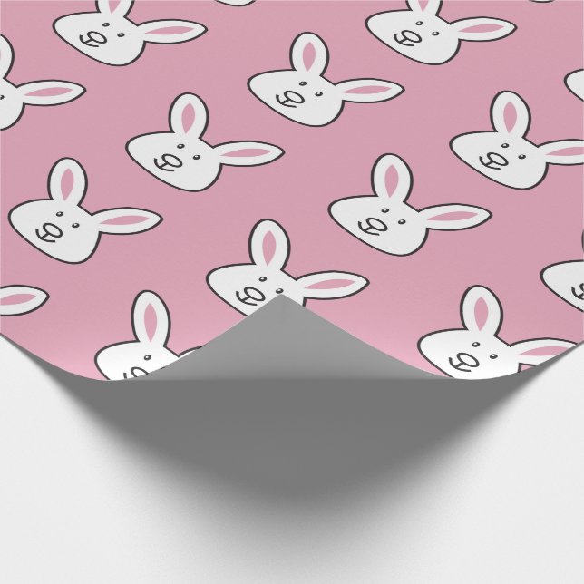 Pastell Pink Niedlich Ostern Sonnenstrahlen Muster Geschenkpapier (Ecke)