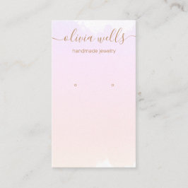 Pastell Pink Ombre Wasserfarben Erd Display Bus Visitenkarte