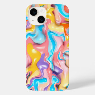 Pastell Plastik Flüssigkeit Abstrakt Case-Mate iPhone 14 Hülle