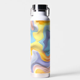 Pastell Plastische Flüssigkeit Abstrakt Trinkflasche