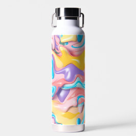 Pastell Plastische Flüssigkeit Abstrakt Trinkflasche