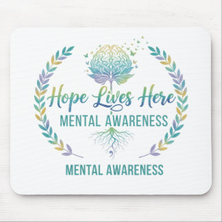 PASTELL-PSYCHE GESUNDHEIT ZÄHLT SPRUCH MOUSEPAD