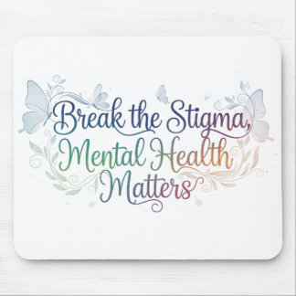 PASTELL-PSYCHE GESUNDHEIT ZÄHLT SPRUCH MOUSEPAD