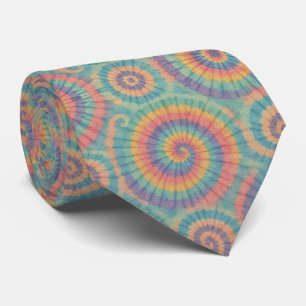 Pastell-Psychedelisches-Tie-Dye-Muster Krawatte