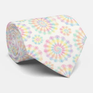 Pastell-Psychedelisches-Tie-Dye-Muster Krawatte