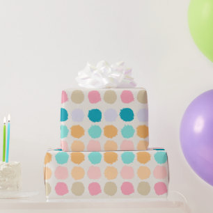 Pastell-Punkte-Geschenkpapier Geschenkpapier
