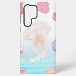 Pastell-Quallen & Meeresmuscheln Ozean-Ästhetik-Ha Samsung Galaxy Hülle