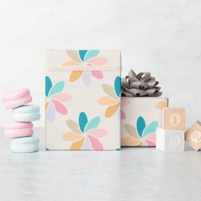 Pastell-Rad-Geschenkpapier Geschenkpapier (Babyparty)