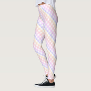 Pastell Rainbow Checkerboard Leggings