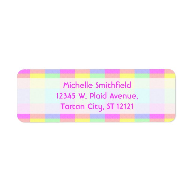 Pastell Rainbow Checkered Border (Vorne)