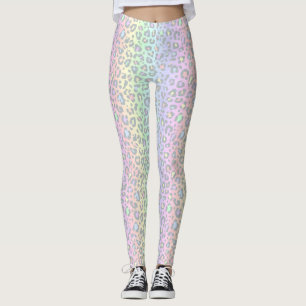 Pastell Rainbow Leopard Leggings