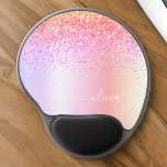 Pastell Rainbow Pink Gold Lila Glitzer Monogramm Gel Mousepad<br><div class="desc">Pastellrosa,  Lila,  goldgelbe Regenbogenfarben Foil Metallic Sparkle Glitzer gebürstete Metal Monogram Name and Initial Mousepad (Mouse Pad). Das macht den perfekten 16 Geburtstag,  Hochzeit,  Brautparty,  Jubiläum,  Babydusche oder Junggeselinnen-Abschied Geschenk für jemanden,  der Lieben glamourösen Luxus und schicke Stile.</div>