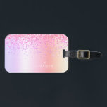 Pastell Rainbow Pink Gold Lila Glitzer Monogramm Gepäckanhänger<br><div class="desc">Rainbow Pastel - Goldene,  rot-pinke Imitate Foil Metallic Sparkle Glitzer gebürstete Metal Monogram Name und Initial Bag oder Gepäckmarke. Das macht den perfekten 16 Geburtstag,  Hochzeit,  Brautparty,  Jubiläum,  Babydusche oder Junggeselinnen-Abschied Geschenk für jemanden,  der Lieben glamourösen Luxus und schicke Stile.</div>
