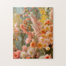 Pastell-Ranunculus-, Freesien- und Dahliensträuße