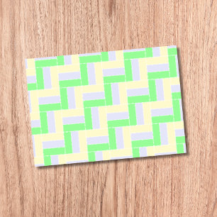 Pastell Rectangle Muster Weiße gestrichelte Linien Post-it Klebezettel