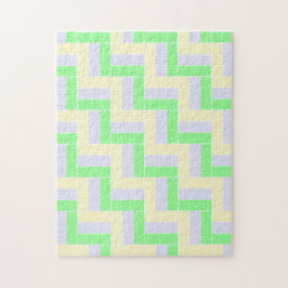 Pastell Rectangle Muster Weiße gestrichelte Linien Puzzle