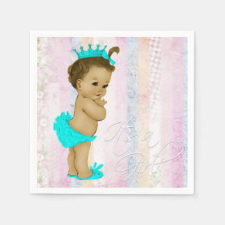Pastell-Regenbogen-Baby-Party Serviette