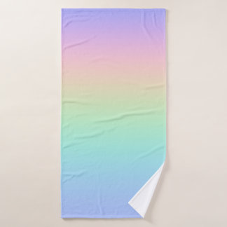 Pastell Regenbogen Badehandtuch
