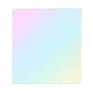 PASTELL REGENBOGEN BUNTE GRADIENTEN HINTERGRÜNDE W NOTIZBLOCK