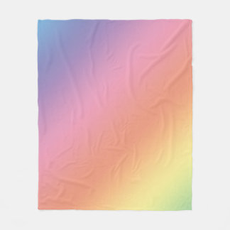 Pastell-Regenbogen-Decke Fleecedecke