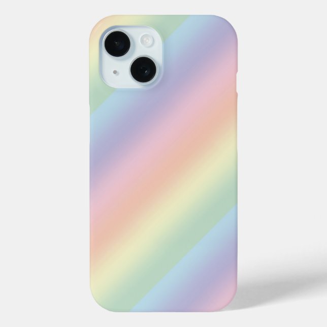 Pastell-Regenbogen-Design Case-Mate iPhone Hülle (Rückseite)