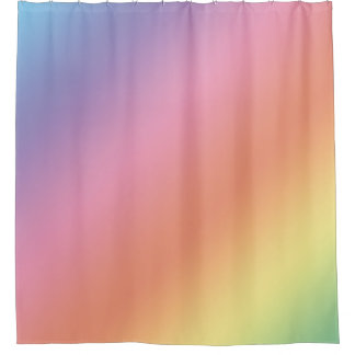Pastell-Regenbogen-Duschvorhang Duschvorhang