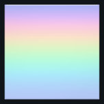 Pastell Regenbogen Fotodruck<br><div class="desc">Ein pastellfarbener Regenbogen-Farbverlauf.</div>