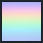 Pastell Regenbogen Fotodruck<br><div class="desc">Ein pastellfarbener Regenbogen-Farbverlauf.</div>