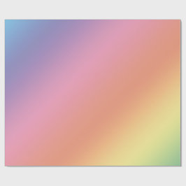 Pastell-Regenbogen-Geschenkpapier Geschenkpapier