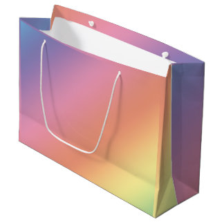 Pastell-Regenbogen-Geschenktasche Große Geschenktüte