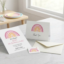 Pastell-Regenbogen-Glitter-Kinder-Geburtstagsfeier