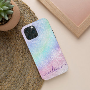 Pastell Regenbogen Glitzer Kalligrafie CAN bearbei Case-Mate iPhone Hülle