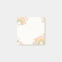 Pastell-Regenbogen-Herzen-Schreibwaren