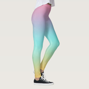 Pastell-Regenbogen Leggings