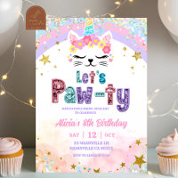 Pastell Regenbogen Magischer Caticorn Geburtstag