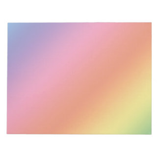 Pastell-Regenbogen-Notizblock Notizblock
