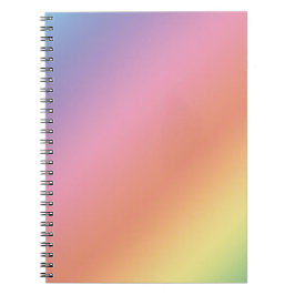 Pastell-Regenbogen-Notizbuch Notizblock