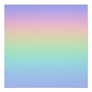 Pastell Regenbogen Poster