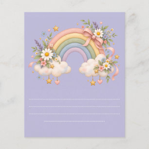 Pastell-Regenbogen-Schreibwaren Flyer