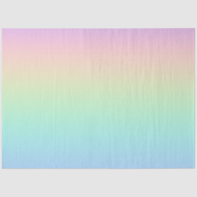 Pastell Regenbogen Seidenpapier (Vorderseite)