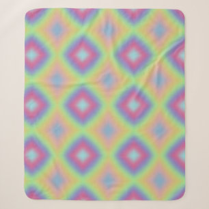 Pastell-Regenbogen Sherpadecke